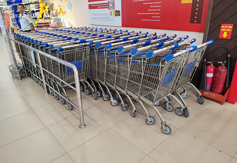 thanh lý xe đẩy hàng siêu thị, bán xe đẩy hàng siêu thị cũ,  xe đẩy hàng siêu thị giá rẻ